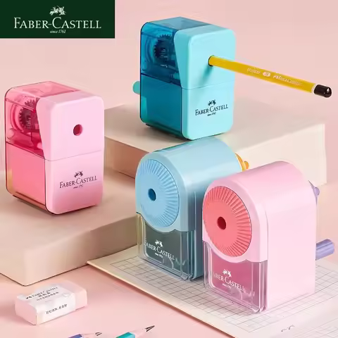 Faber-Castell Pencil Sharpener Automatically Enters Lead Hand-cranked Multi-gear Desktop Rotary Stud