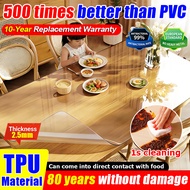 ✨24 Hour Delivery✨ pvc table mat waterproof alas meja makan 6 kerusi alas meja plastik tebal transpa