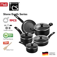CS-Kochsysteme Nonstick Aluminium Kitchen Cookware Frying Pan Set (9 Pcs)