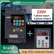 【Free Panel】SAKO SKI780 380V 0.75KW/1.5KW/2.2KW/4KW/5.5KW 220V 1HP Mini VFD 3-Phase Input 3-Phase Ou