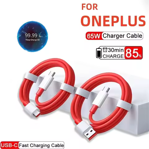 6A 65W USB C To Type C Super Fast Charging Cable For OnePlus 9RT 9R 8 7 Pro 7t Pro USB Type C Warp C