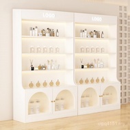 Glass Door Display A Cabinet Multi-Layer Shelf Beauty Cosmetics Beauty Salon Skin Care Products Shel