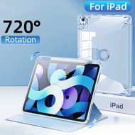 ipad2018/2020/2021/2022Pro12.9 Rotating Cover For iPad Air 5 Case iPad 10th 9th 8th 7th 6th 5th Generation AIr 2 3 4 Clear Cover Funda iPad Pro 11 12.9 Case