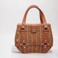 New Box Wedding Favor Return Gift Birthday Handheld Rattan Woven Favor Rattan Woven Blue Gift Box We