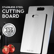316 Stainless Steel Double-sided Cutting Board Antibacterial Anti-mould Multifunctional Chopping Boa
