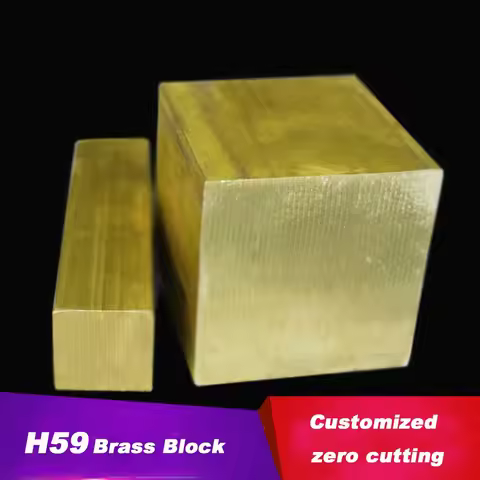 Customized Zero Cut H59 Brass Block/Row/Strip/Square Rod/Flat Copper Strip