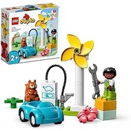 LEGO DUPLO Town 10985 Wind Turbine and Electric Car Building Toy Set (16 Pieces)