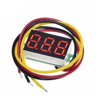 Voltmeter digital DC 3-wayar 0.36 inci, Voltmeter digital LED, DC0V-32V, Perlindungan sambungan terb
