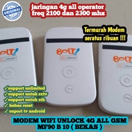 MODEM MIFI UNLOCK 4G ALL OPERATOR ZTE MF90 BEELINE 10 BIRU ( BEKAS )