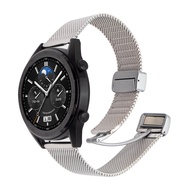 20มม. 22มม. สายรัดหัวเข็มขัดแม่เหล็กพับได้สำหรับ Samsung Watch3 Galaxy Watch 45มม. สาย46มม. สำหรับ GT2 Huawei GT3สายข้อมือสำหรับเปลี่ยน Pro