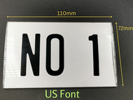 Elegant US Font Acrylic Wall Signage for Office and Home Décor