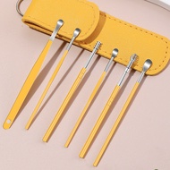 Ear Picking Tool Set Ear Stick 6-Piece Set Stainless Steel Ear Picking Tool Dedicated Picking Tool F