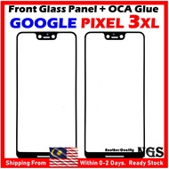 Replacement Front Glass Panel For GOOGLE Pixel 2 Pixel 3 Pixel 3A Pixel 3XL Pixel 4 Pixel 4XL with O