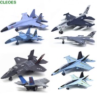 CLEOES Fighter Aircraft Toy, F16 F22 F35 with Light Sound Aviao Plane Model, Cake Topper Simulation 