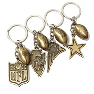 NFL Steelman Packer Patriot Dallas Cowboy Los Angeles Ram Chief Rugby Keychain Pendant