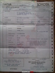 Faktur Mobil Faktur Motor Hilang