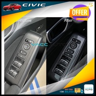 Honda Civic FE 11th Window Switch Panel Carbon Cover Trim 2022 - 2025 FE FL 11th Vacc Auto Car Acces