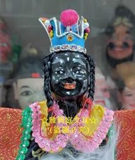 布袋戲偶 布袋戲手偶 A151 電音三太子(黑面) （附展示架）童玩偶 / 尊