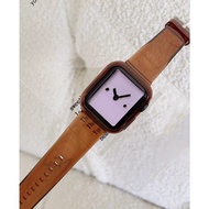 Transparent Strap + Case Set for iWatch Clear Strap S9 8 7 6 iWatch Brown Silicone Strap Protective Case Silicone Band 45mm 41mm 40mm 44mm