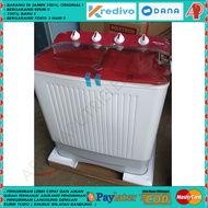 POLYTRON Mesin cuci 2 tabung 8 KG PWM-8368