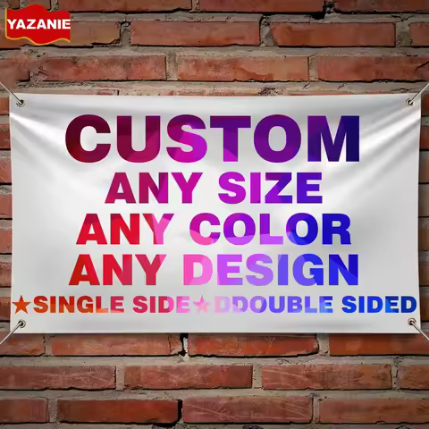 Single Double Sided Polyester Custom Flag 3x5/4x6/5x8FT with Brass Grommet Small Big Personalized Yo