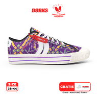 Dorks Batik Wangsa - Sepatu Sneakers Casual Pria Wanita Sepatu Sekolah Motif Batik Dorks