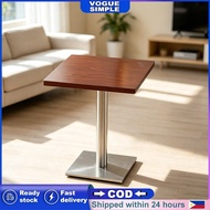 Solid wood coffee table stylish balcony table stainless steel dining table sizes 60cm/70cm/120cm