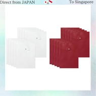 Plus File Envelopes with Pockets and Gussets, A4 Size, Vertical, White, 10-Pack, FH-120CH, 88-273x10