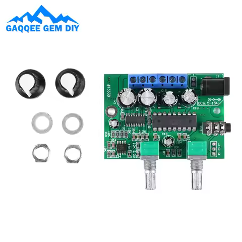 DC 6.5~15V Class D Amplifier 2.1Channel 6W*2+25W Subwoofer Hi-Fi Stereo Car Audio Retrofit Module TD