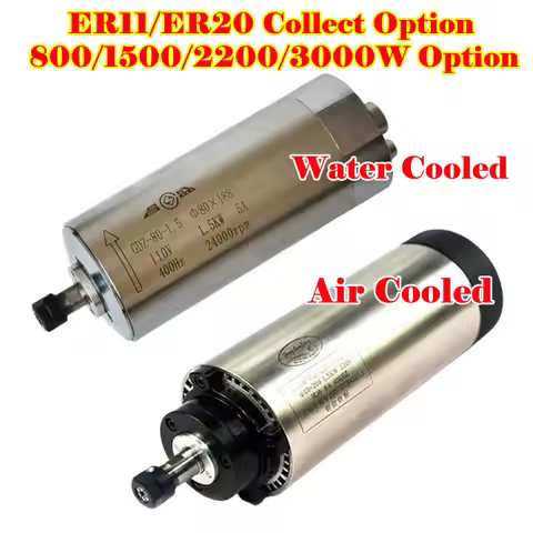 LY CNC Router Water Cooling Spindle Motor Kit 3KW 2.2KW 1.5KW 800W 24000RPM 4 Bearings for DIY Woodw