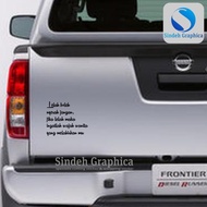 SINDEH GRAPHIC | CUTTING STICKER QUOTES CAR STICKERS MOTIVATIONAL WORDS COOL DURABLE