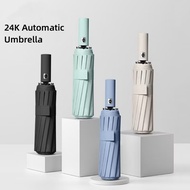 Umbrella Full-Automatic 24-Ribs Dual-Purpose Umbrella Large Folding Umbrella