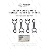 Foton Parts Engine Connecting Rod Con Rod Assembly Set (4pcs): Tornado 2.5 4BD1 4BB1 Engine