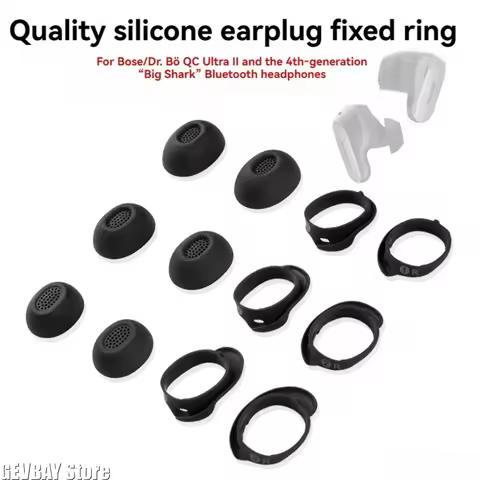 Silicone Ear Tips for Bose OuietComfort QC Ultra /Ultra II True Wireless Earbuds Eartips Skullcandy