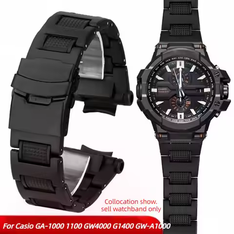 For Casio G-shock Ga-1000 1100 Gw-4000 Gw-a1100 A1000 Plastic Steel Watch Chain Strap Light waterpro