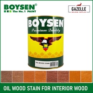 Boysen Wood Stain Oil Wood Stain 1L / 4L for Interior Wood Walnut / Mahogany / Oak / Dark Oak / Mapl