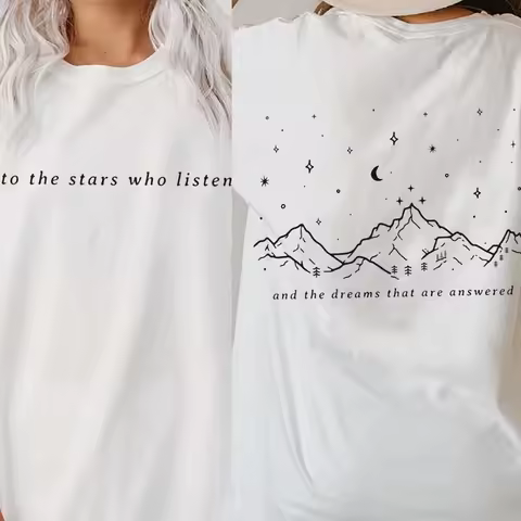 ACOTAR SJM T-shirt Women Velaris A Court of Thorns and Rose Court Tshirt Short Sleeve Women's Clothi