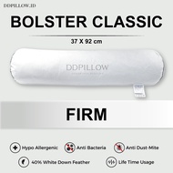 Genuine Goose Feather Hotel Bolster, Classic Type 40% Down (Firm) size 37x92 cm