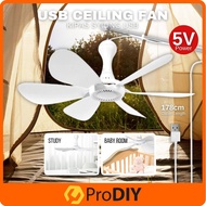 6 Blade 5V USB Ceiling Ceiling Fan Mini Fans Mini Fans Air Conditioner Cooler Kipas Syiling 吊扇