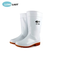 Food Dedicated Boots Chemical-Proof LL-1-01 Anti-Slip Oil-Resistant Langlaister Mid-Tube White Beef 