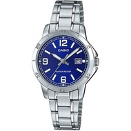 CASIO LTP-V004D-2B ANALOG DRESS VINTAGE Collection Stainless Steel Case Band Water Resistance LADIES / WOMEN WATCH