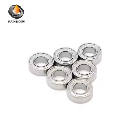 10Pcs MR128ZZ Ball Bearing 8x12x3.5 mm ABEC-7 Miniature Metric Chrome Steel L-1280ZZ W678ZZA