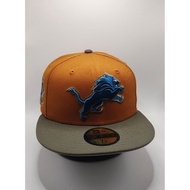 New Era Tan Detroit Lions Color Pack 59FIFTY Fitted Hat 7 1/4