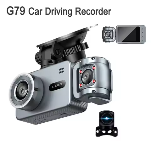 G79 4K Three-Lens Car Driving Recorder CARDVR Camera 2.0'' IPS Display WIFI Control Viidure APP Mult