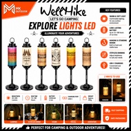 Wellhike Outdoor Camping 38 Explore Lights LED Rechargeable Camp Ambient Lights Extra Long Battery L