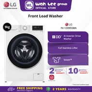 LG 9kg Front Load Washer with Ai Direct Drive Washing Machine with Steam™ FV1209S5WA / FV-1209S5WA W