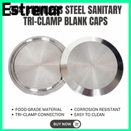 ESTRENAR Tri Clamp TC Blind Cover, 1.5" 2" 3" 4" 6" Stainless Steel Sanitary End Cap, Durable Quick 