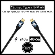 Type c PD 3.1 charging cable 140w, 240w sturdy nylon wire 1m/2m long for AIr/ Pro- HPS