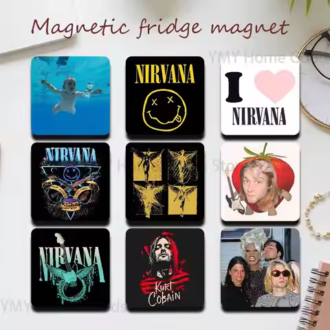 Band N-Nirvana Magnet Refrigerator Fridge Sticker for Home Decor DIY Wall Decor