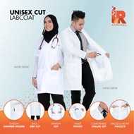 LABCOAT STRAIGHT CUT (UNISEX)/ LAB COAT / WHITECOAT / JUBAH MAKMAL -( IR APPAREL)